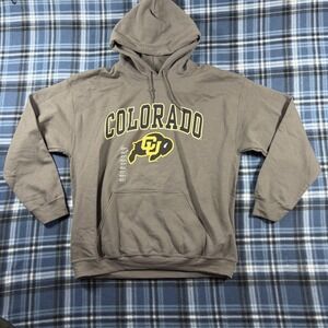 Fanatics Colorado Buffaloes Hoodie Mens Large Charcoal Gray CU Buffs Sweatshirt